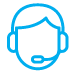 icon of a person wearing a headset