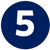 Number 5 icon