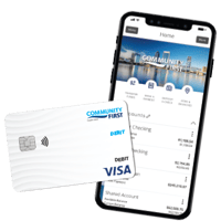 Phone and card Phone and card