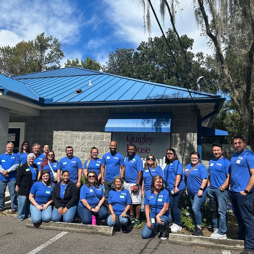 Group shot of volunteers