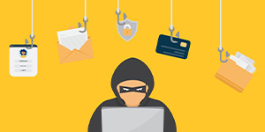 Fraudster trying to hack information. Fraudster trying to hack information.